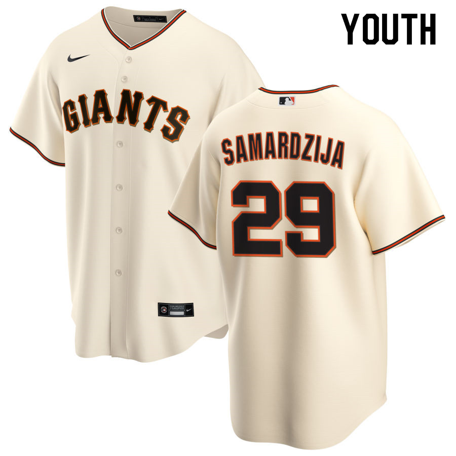 Nike Youth #29 Jeff Samardzija San Francisco Giants Baseball Jerseys Sale-Cream